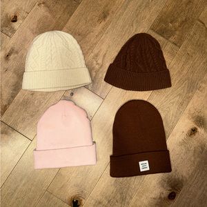 Bundle of 3 Aritzia hats + 1 Herschel Hat